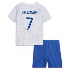 Francuska Antoine Griezmann #7 Gostujuci Dres za Dječji SP 2022 Kratak Rukavima (+ kratke hlače)